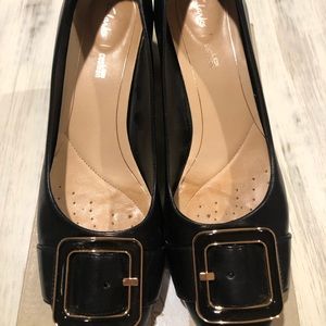 Black Clarks Heel